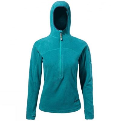 Sudadera Con Capucha Sherpa Karma Mujer Turquesa - Chile DUV527048